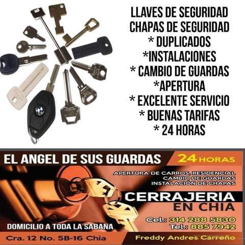 cerrajería chía 24 horas